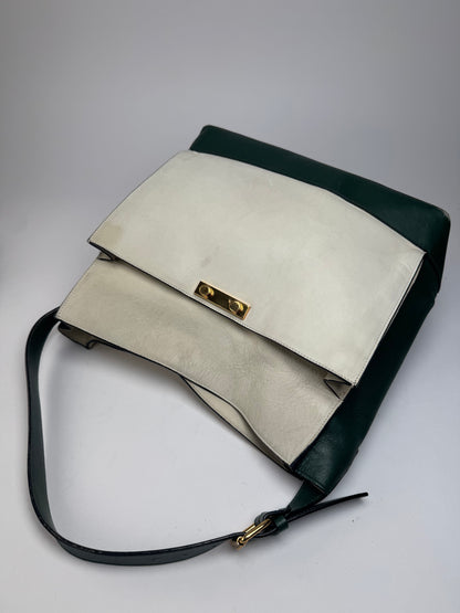 Vintage Marni Leather Bag White Green
