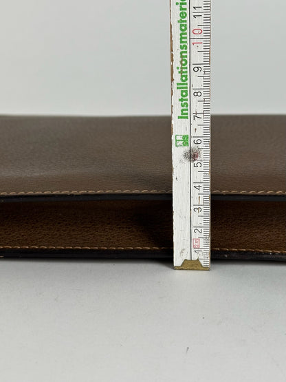 Pochette Gucci vintage en cuir marron