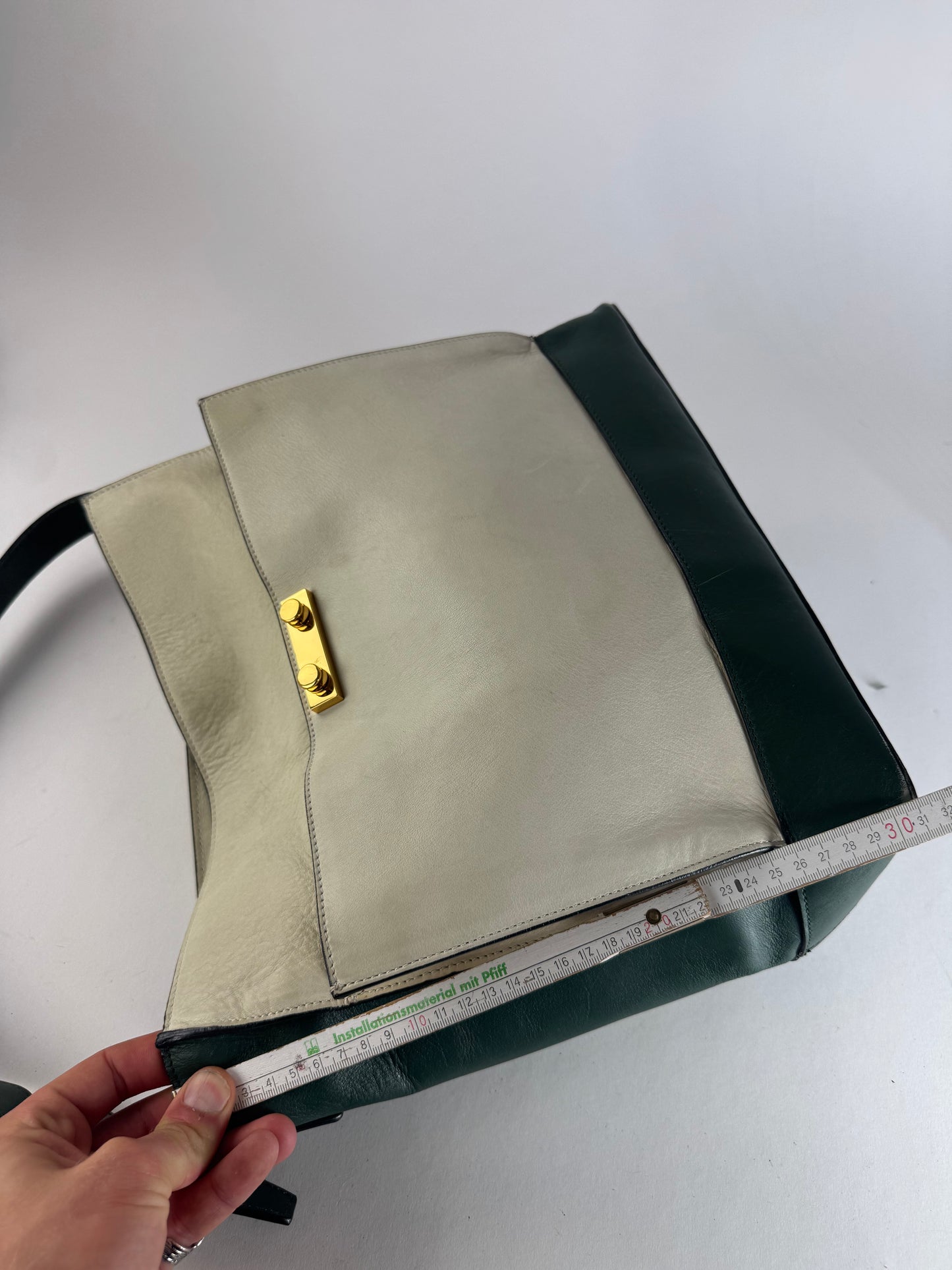 Vintage Marni Leather Bag White Green