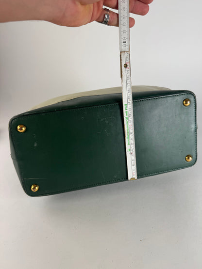 Vintage Marni Leather Bag White Green