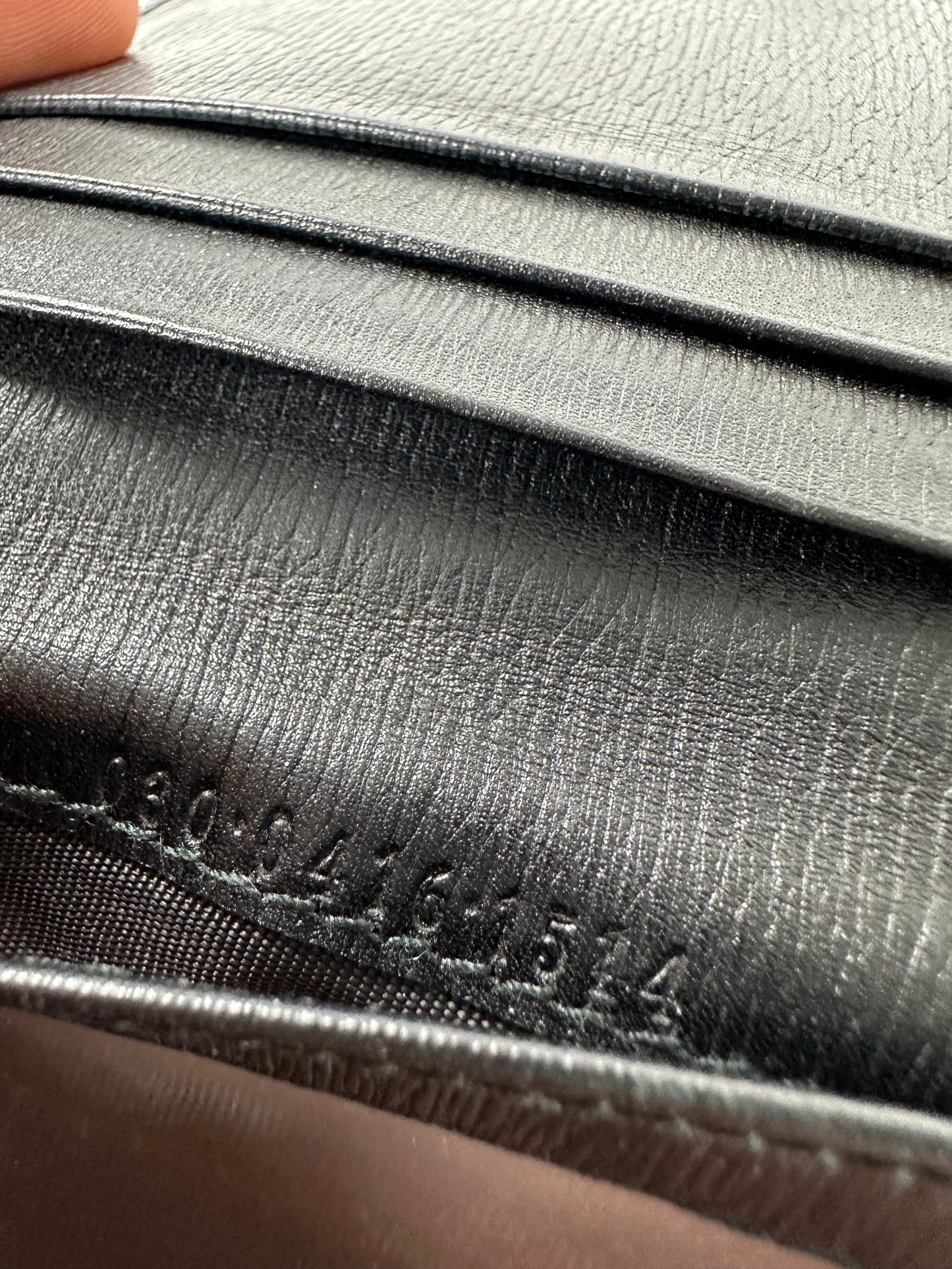 Vintage Gucci Leather Card Holder Black