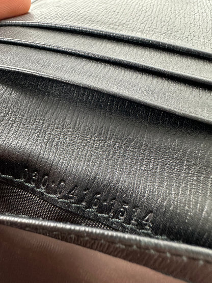 Vintage Gucci Leather Card Holder Black