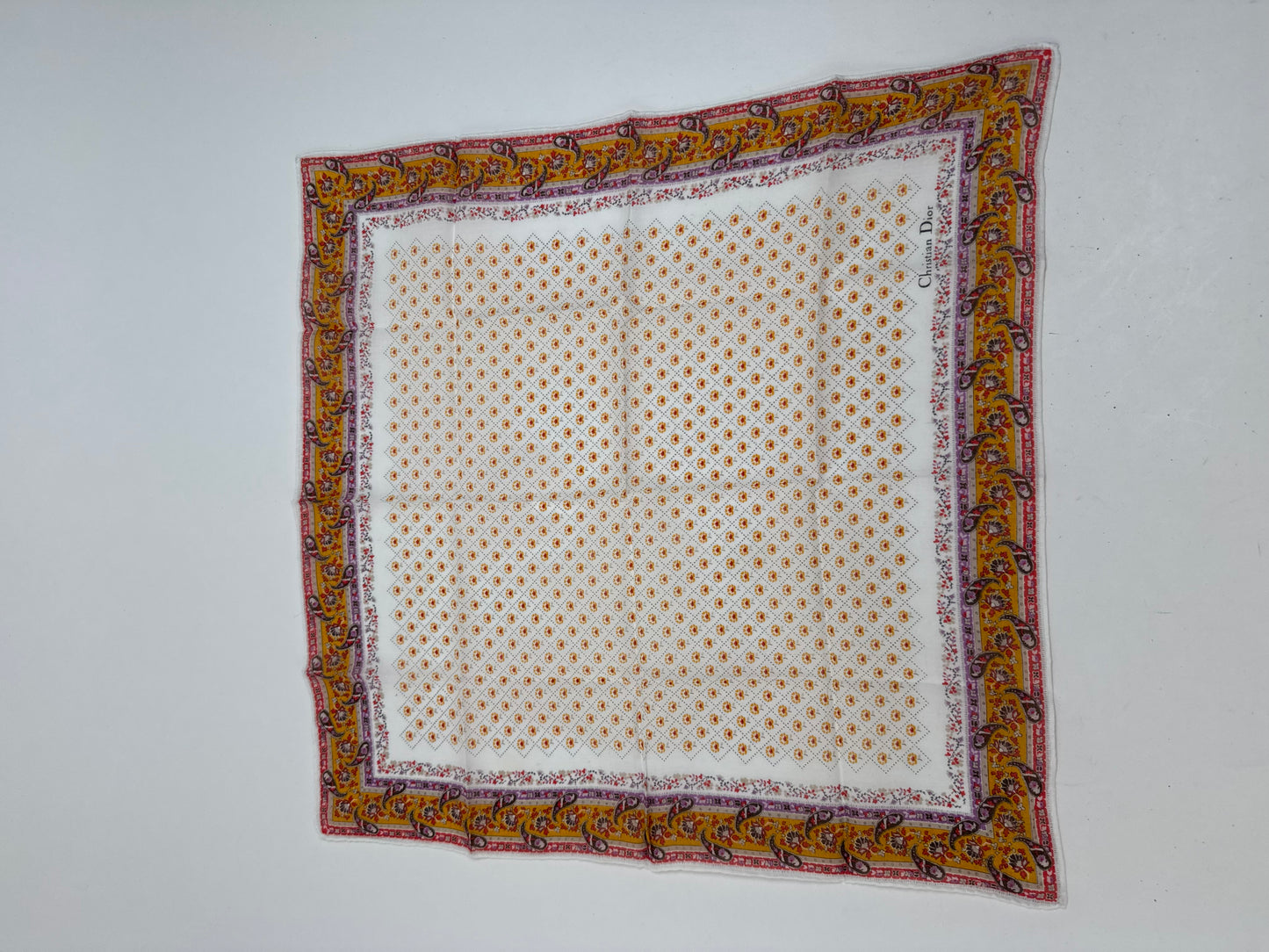 Vintage Dior Polka Dots scarf