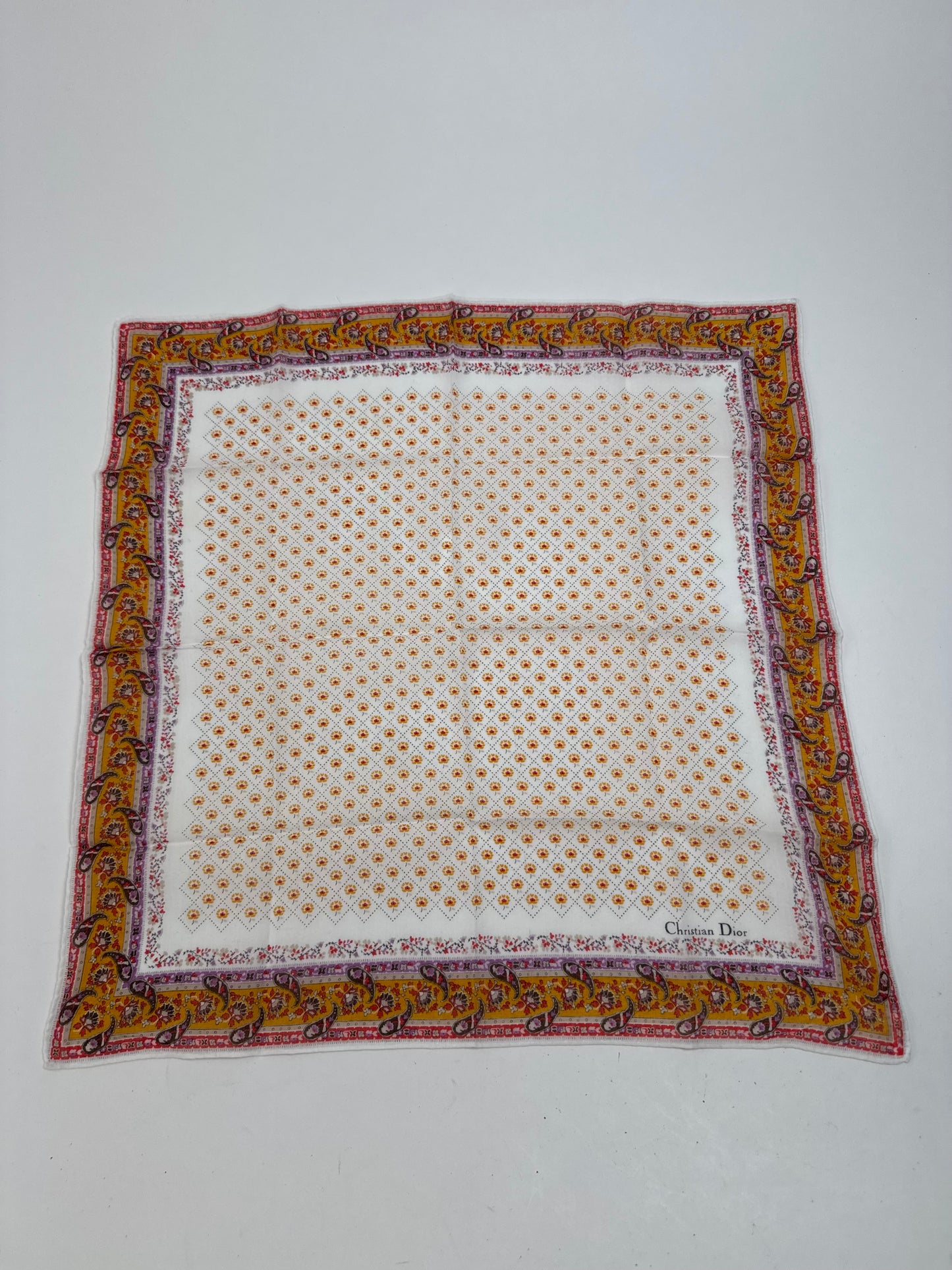 Vintage Dior Polka Dots scarf