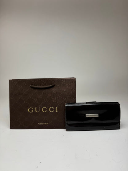 Vintage Gucci Patent Leather wallet black
