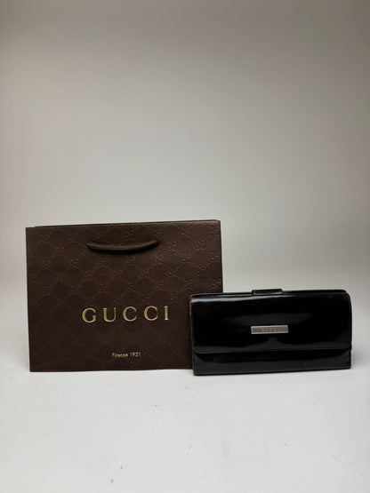 Vintage Gucci Patent Leather wallet black