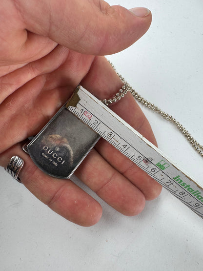 Vintage Gucci 925 Sterling Silver Dogtooth Chain