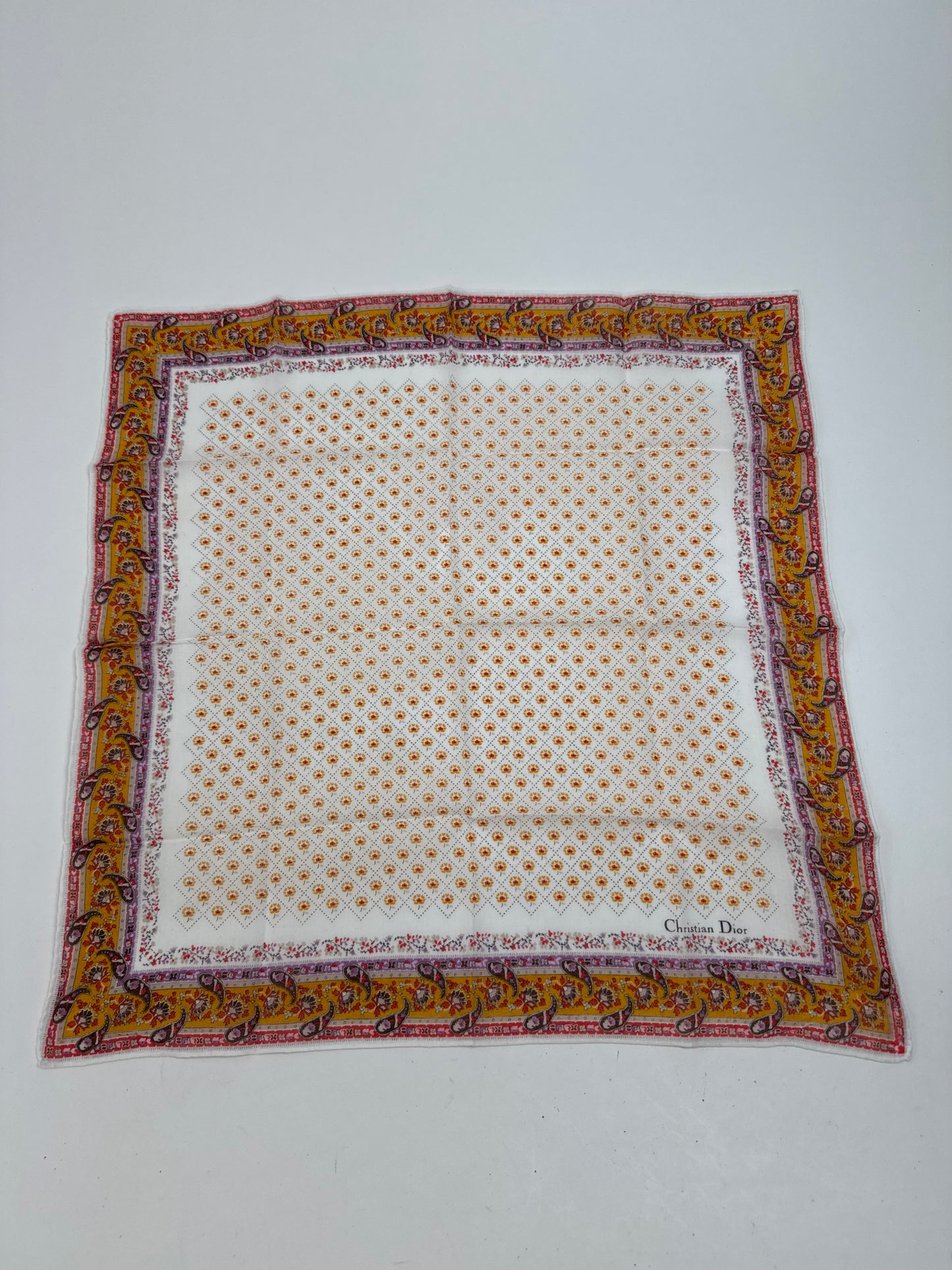 Vintage Dior Polka Dots scarf