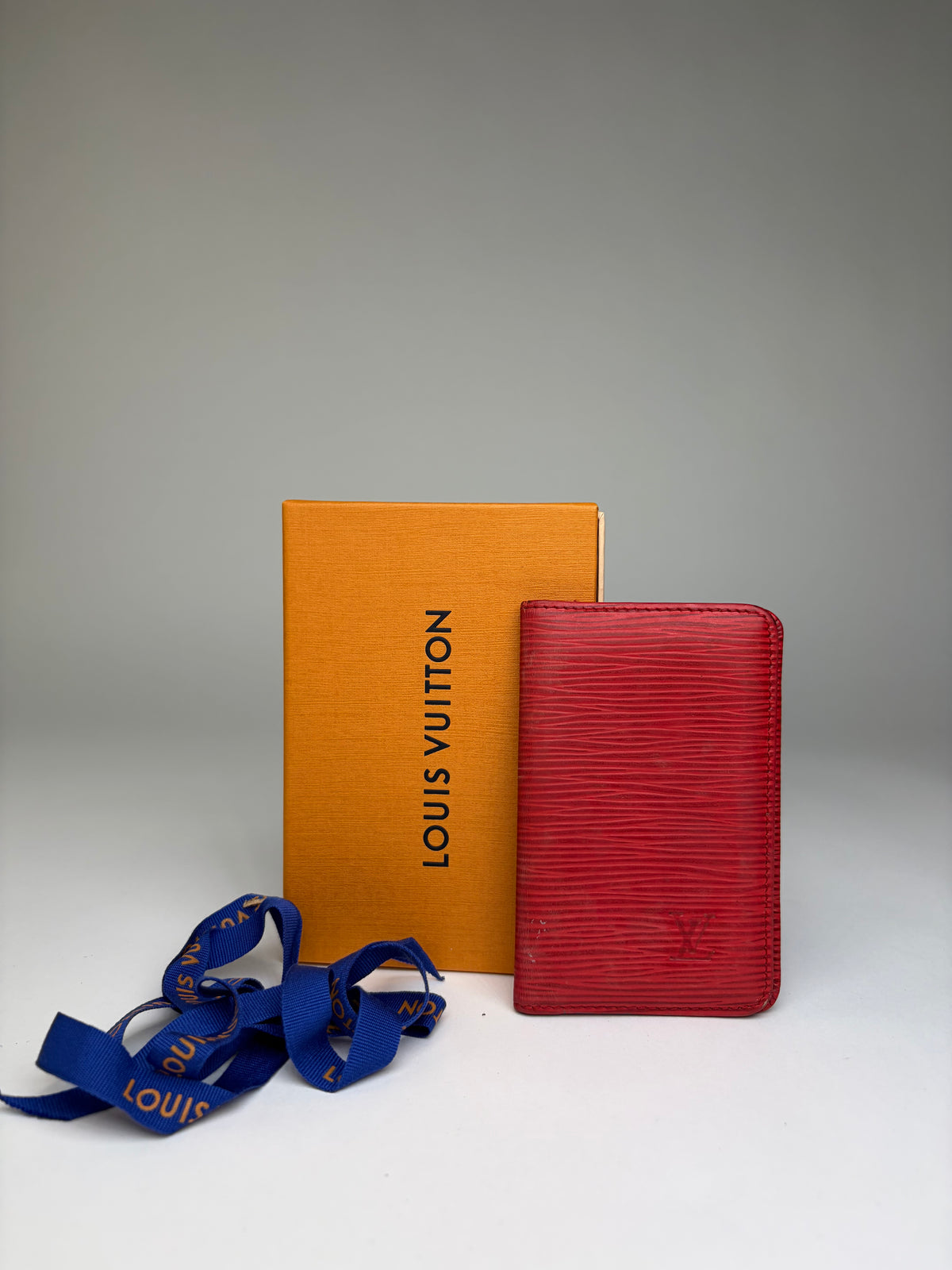 Vintage Louis Vuitton Epi Leather Bifold Wallet 2002 Red