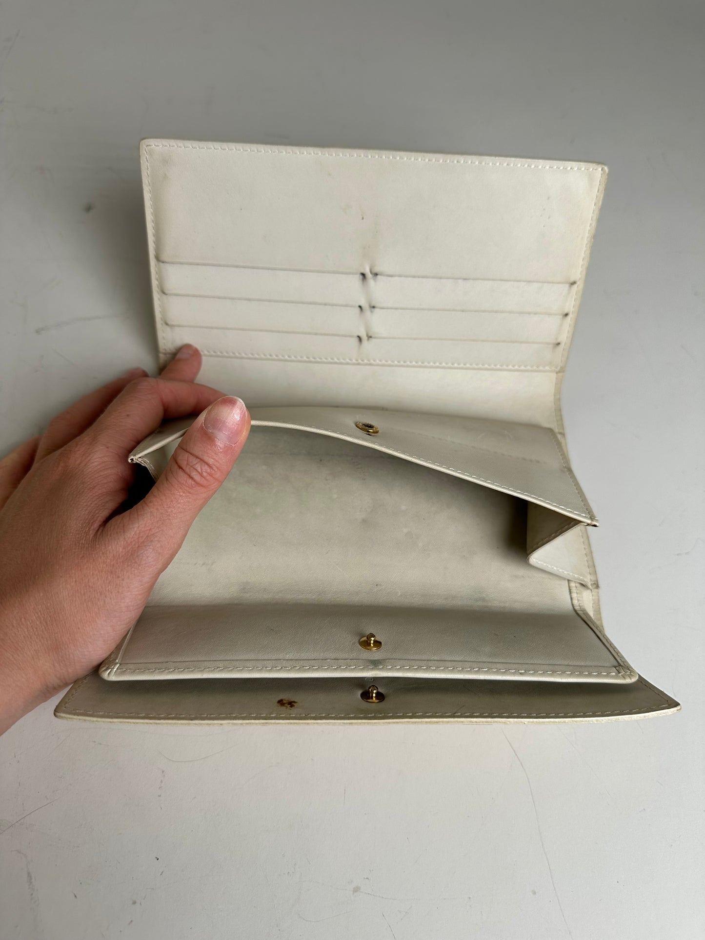 Vintage Louis Vuitton Vernis Long Wallet Light Yellow Gold