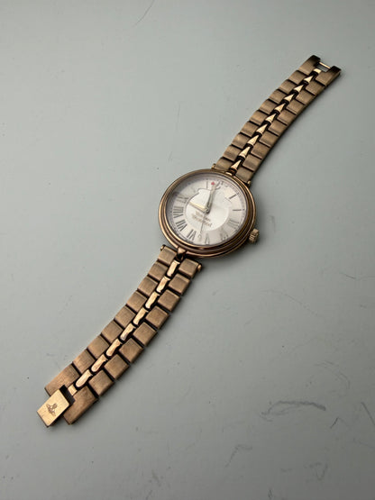 Vintage Givenchy Stainless Steel Bracelet Watch Rose Gold