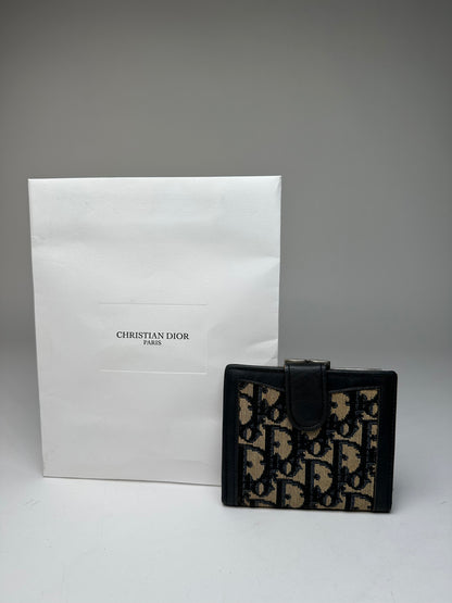 Vintage Dior Oblique Monogram Beige Navy
