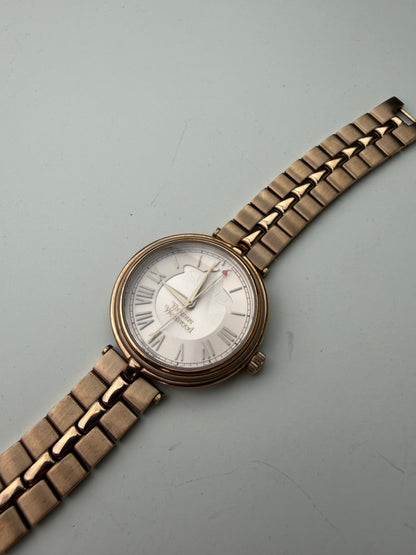 Vintage Givenchy Stainless Steel Bracelet Watch Rose Gold