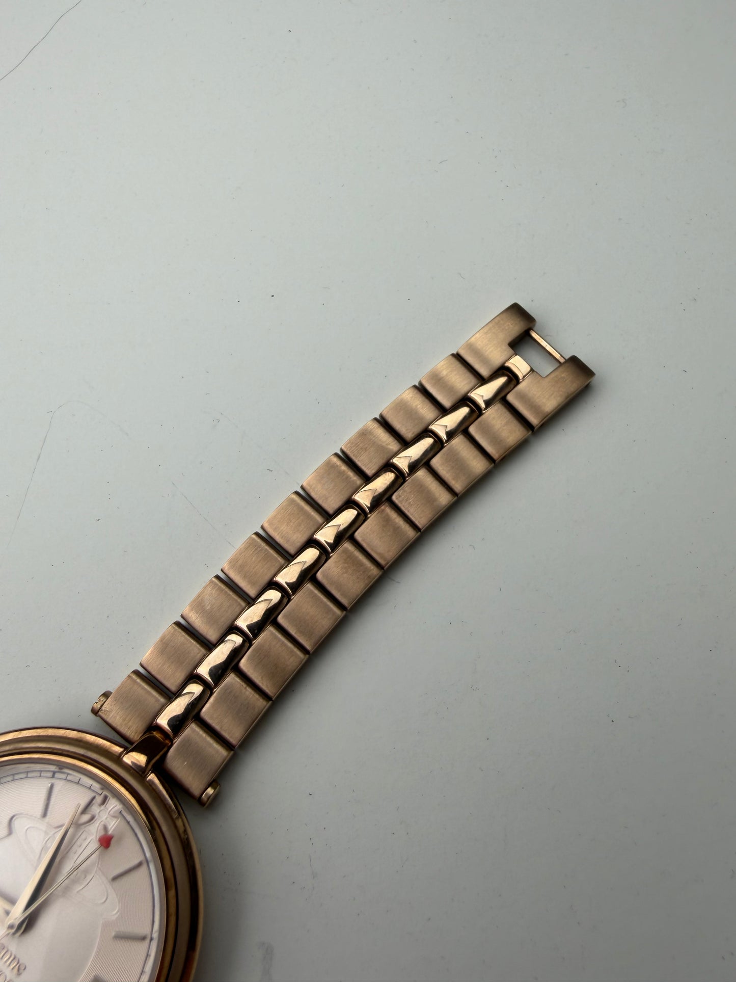 Vintage Givenchy Stainless Steel Bracelet Watch Rose Gold