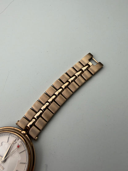 Vintage Givenchy Stainless Steel Bracelet Watch Rose Gold