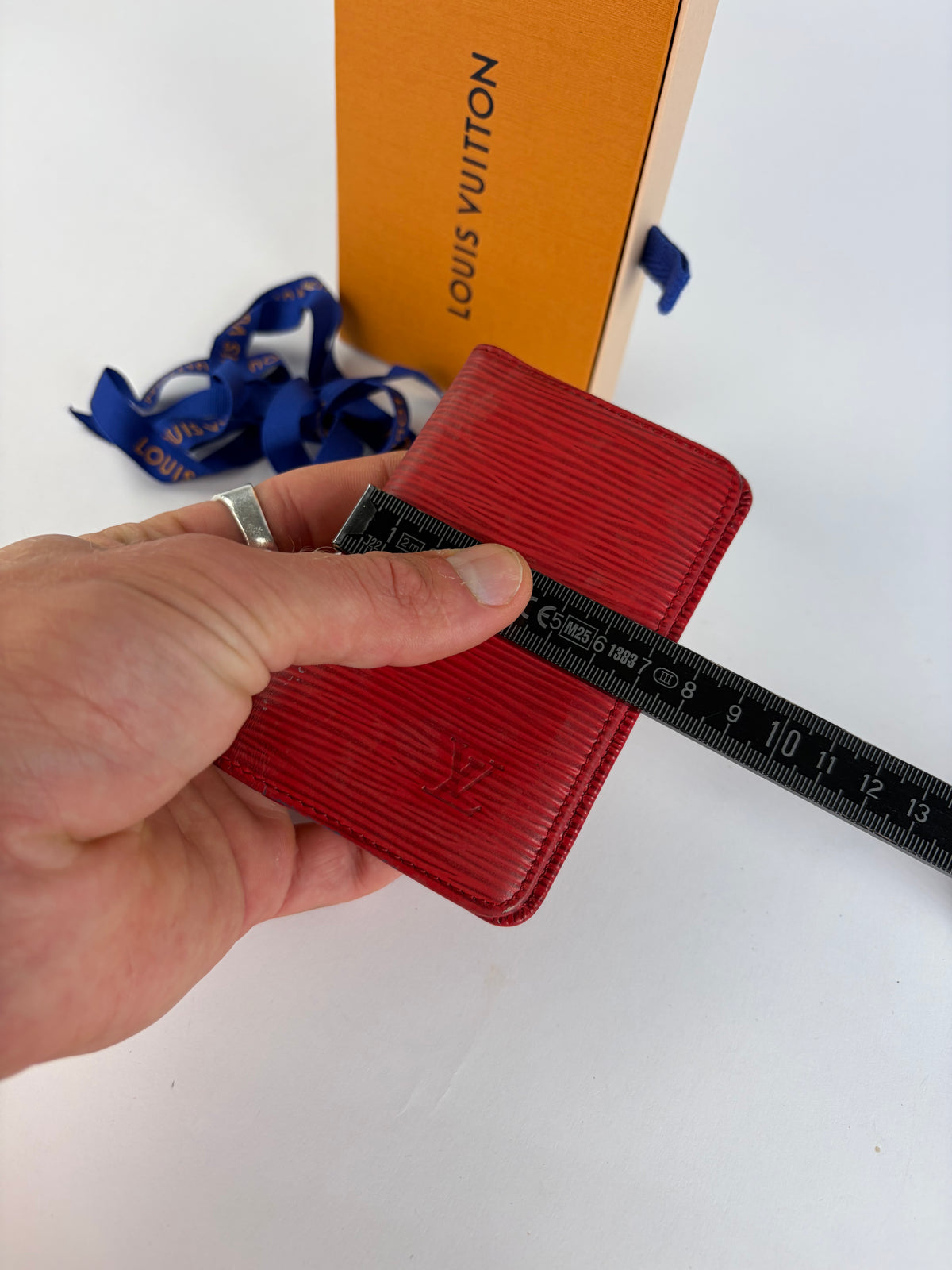Vintage Louis Vuitton Epi Leather Bifold Wallet 2002 Red