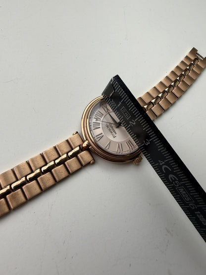 Vintage Givenchy Stainless Steel Bracelet Watch Rose Gold