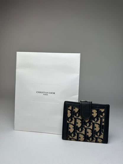 Vintage Dior Oblique Monogram Beige Navy
