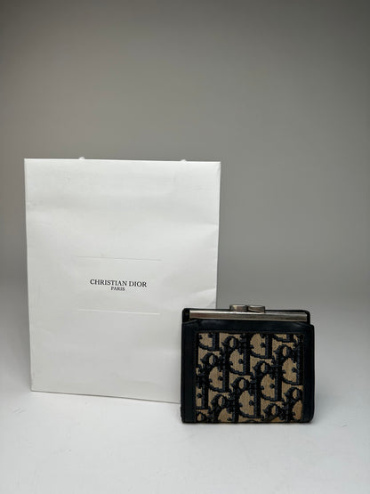 Vintage Dior Oblique Monogram Beige Navy