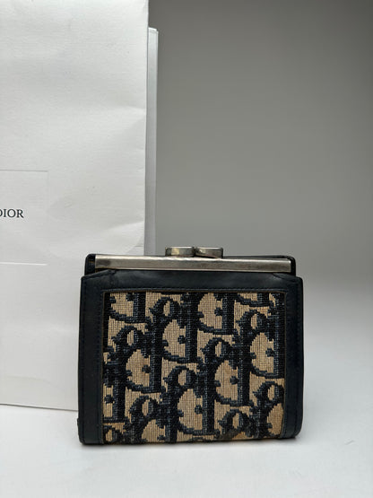 Vintage Dior Oblique Monogram Beige Navy