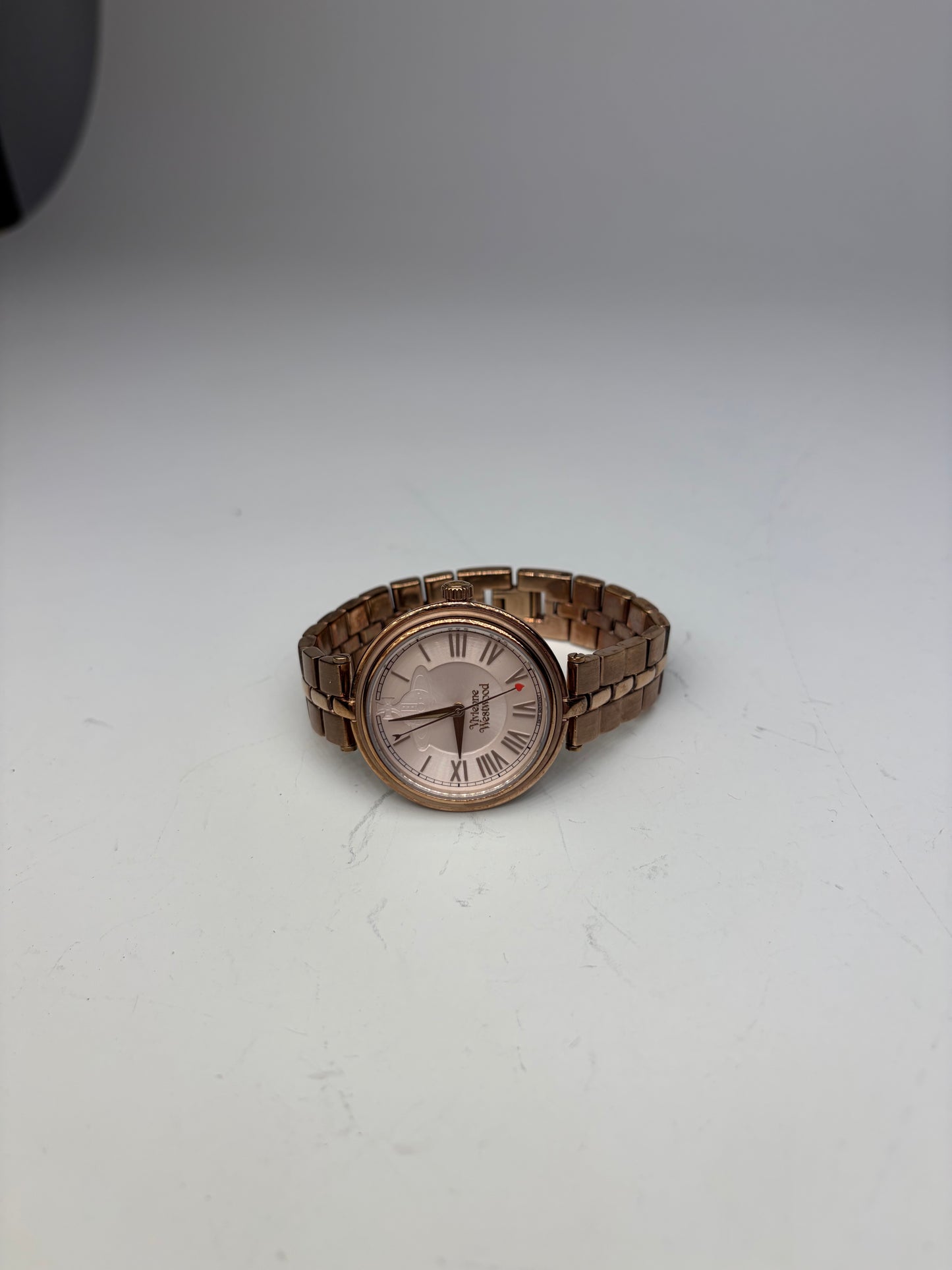 Vintage Givenchy Stainless Steel Bracelet Watch Rose Gold