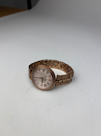 Vintage Givenchy Stainless Steel Bracelet Watch Rose Gold