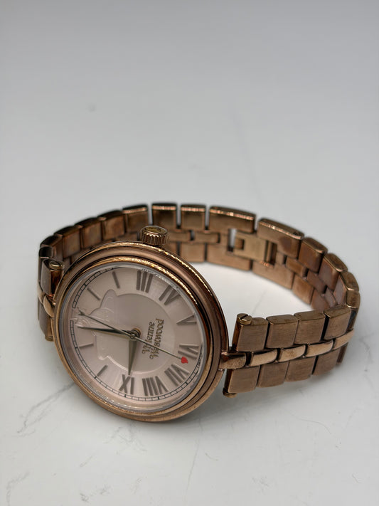 Vintage Givenchy Stainless Steel Bracelet Watch Rose Gold