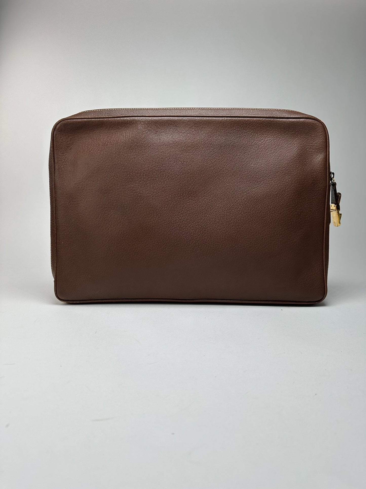 Pochette Gucci vintage en cuir marron