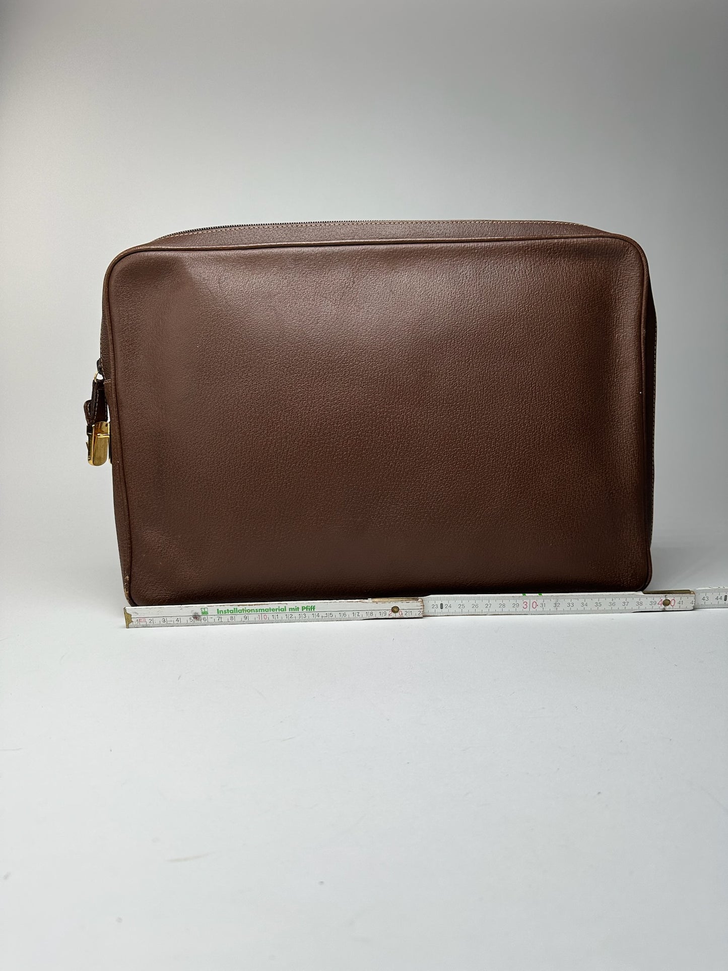 Pochette Gucci vintage en cuir marron