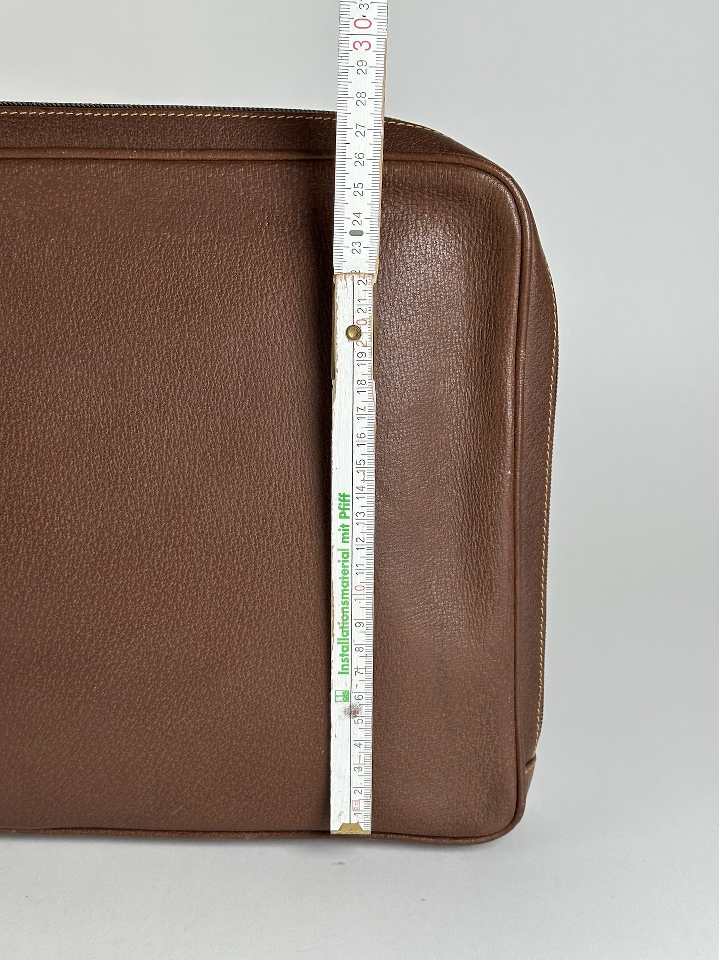 Pochette Gucci vintage en cuir marron