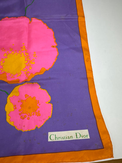Vintage Dior Silk Scarf