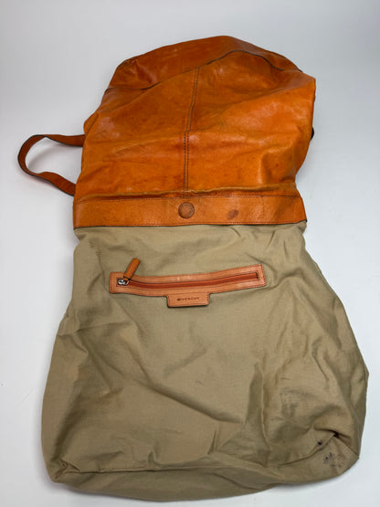 Vintage Givenchy 2Way Leather Handbag Orange