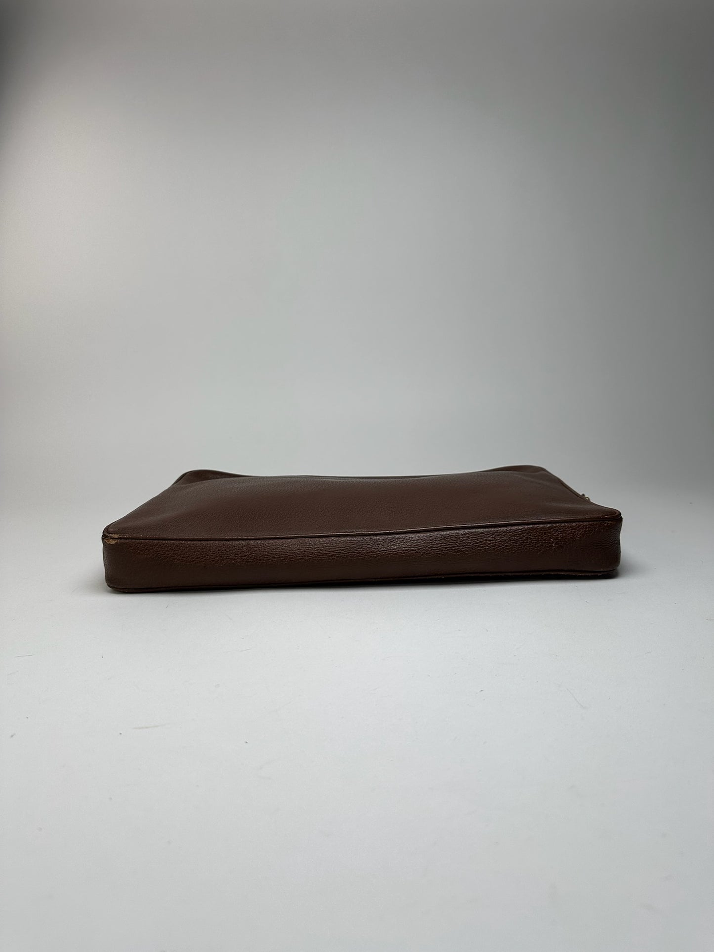 Pochette Gucci vintage en cuir marron