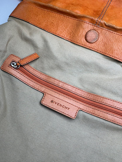 Vintage Givenchy 2Way Leather Handbag Orange