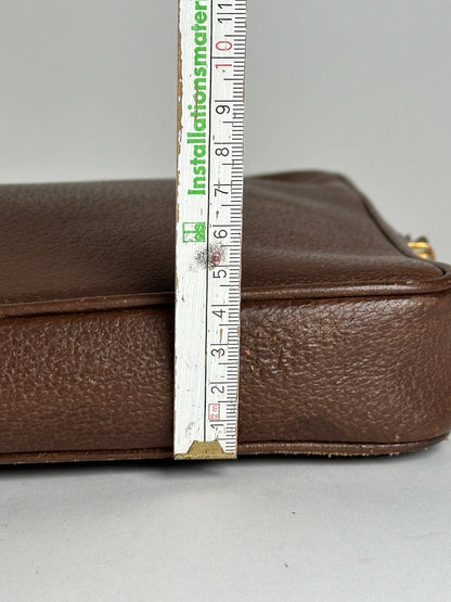 Pochette Gucci vintage en cuir marron
