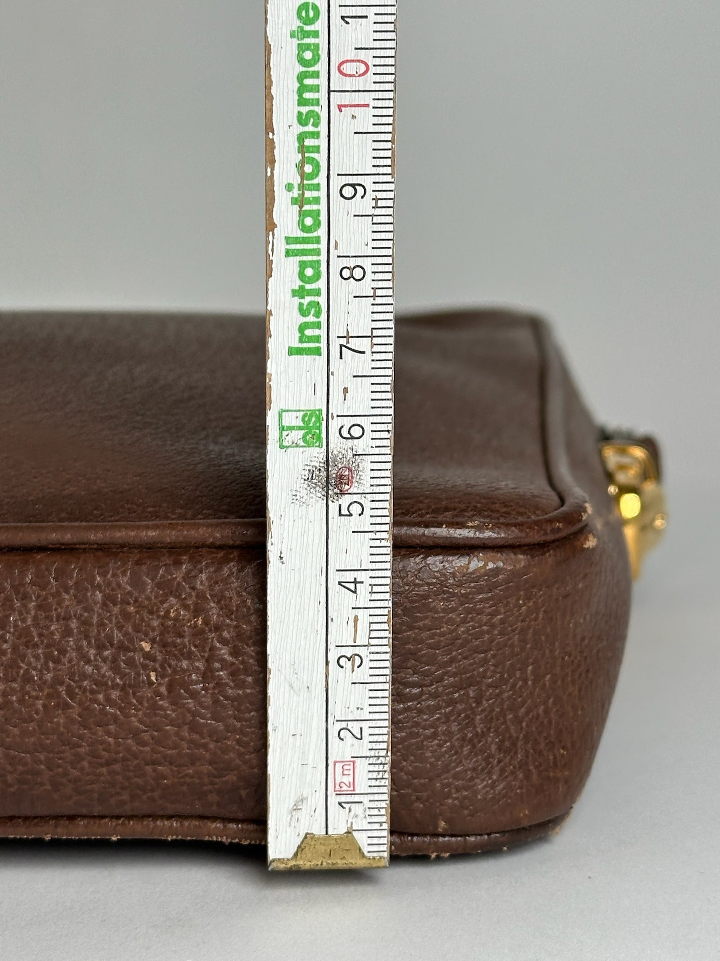 Pochette Gucci vintage en cuir marron