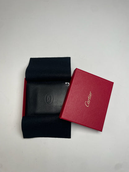 Vintage Cartier Leather Wallet Black