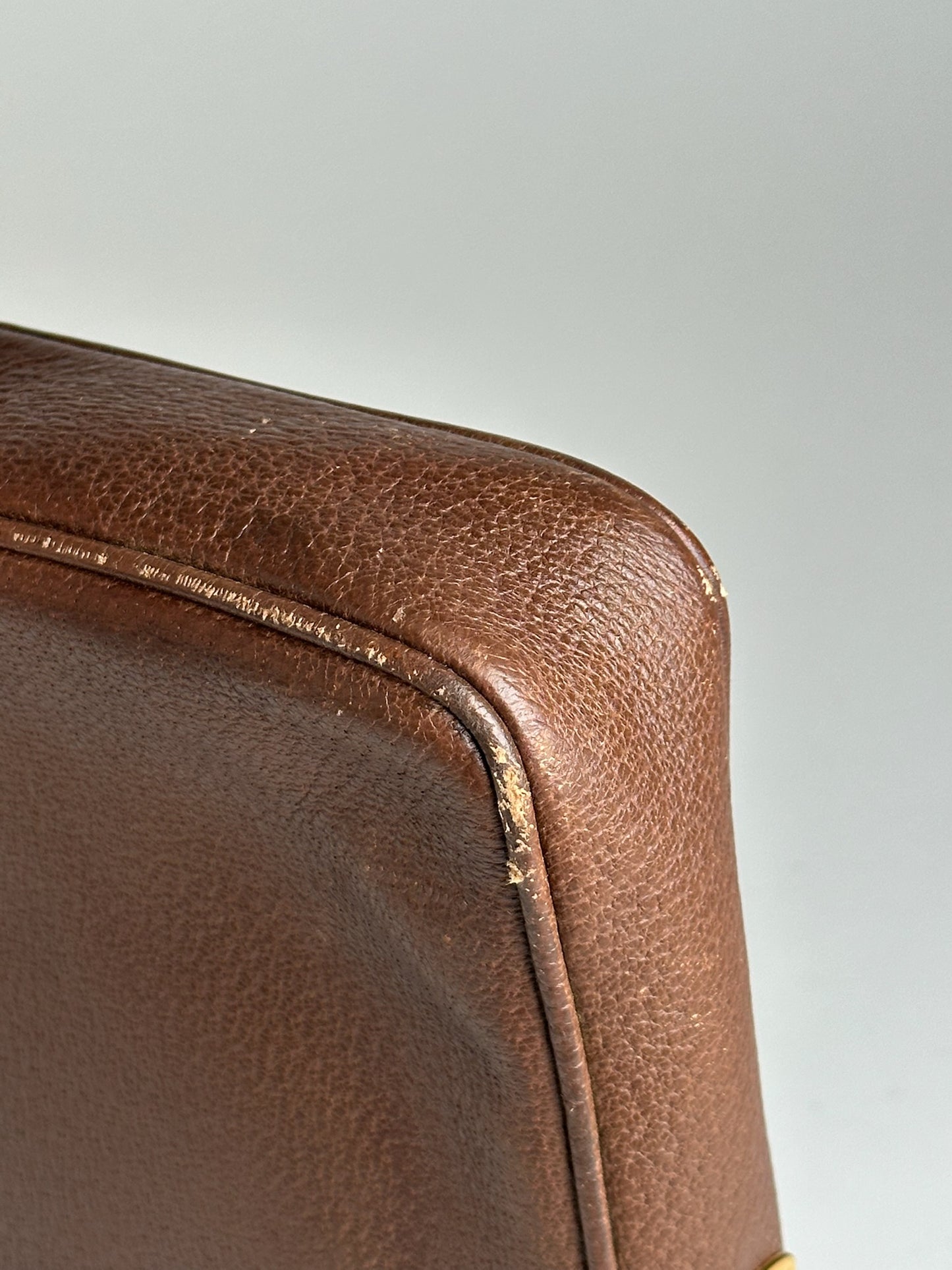 Pochette Gucci vintage en cuir marron