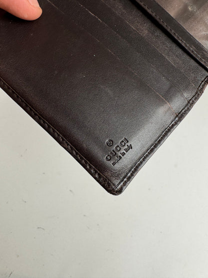 Vintage Gucci Monogram Card Holder black