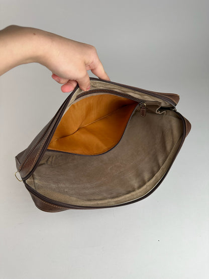 Pochette Gucci vintage en cuir marron