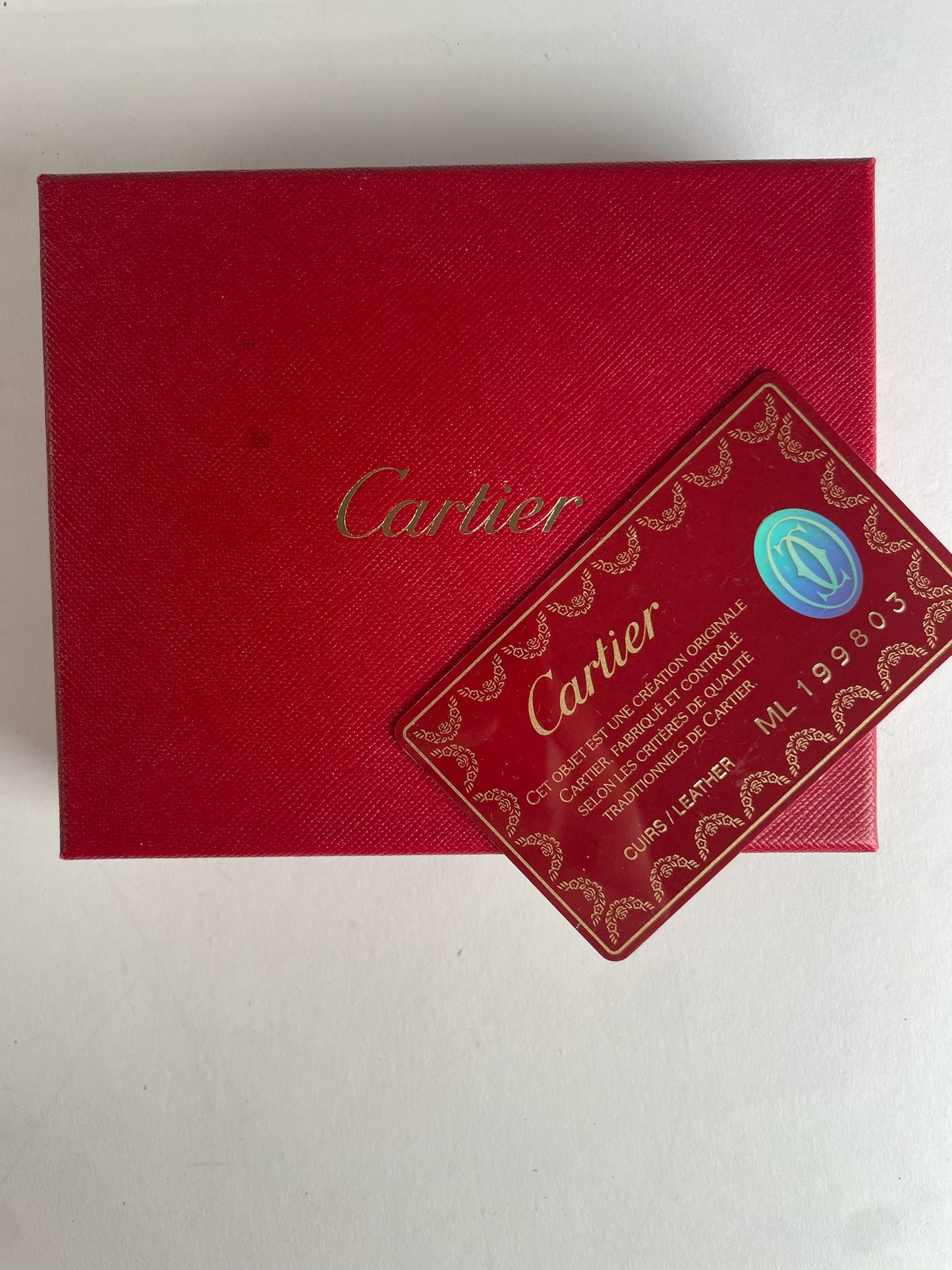 Vintage Cartier Leather Wallet Black