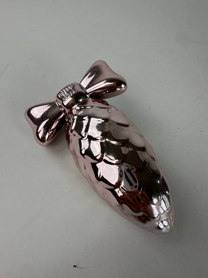 Miu Miu Pink Metal Bow-Shaped Decorative Object