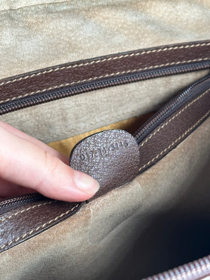 Pochette Gucci vintage en cuir marron