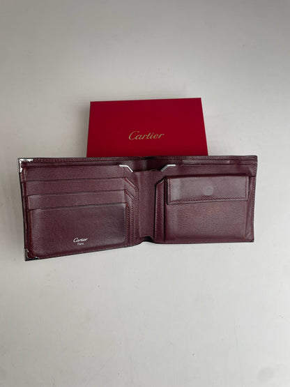 Vintage Cartier Leather Wallet Black