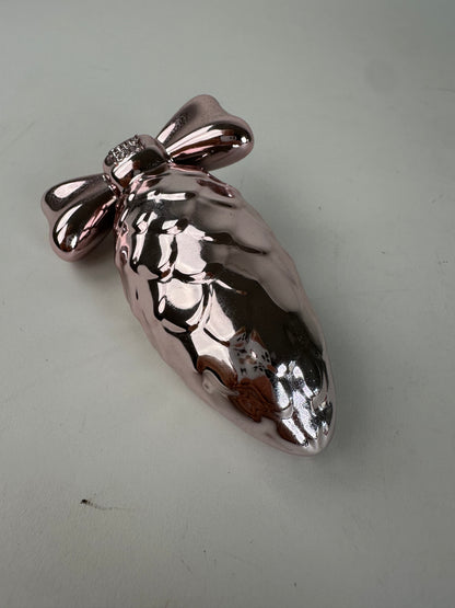 Miu Miu Pink Metal Bow-Shaped Decorative Object
