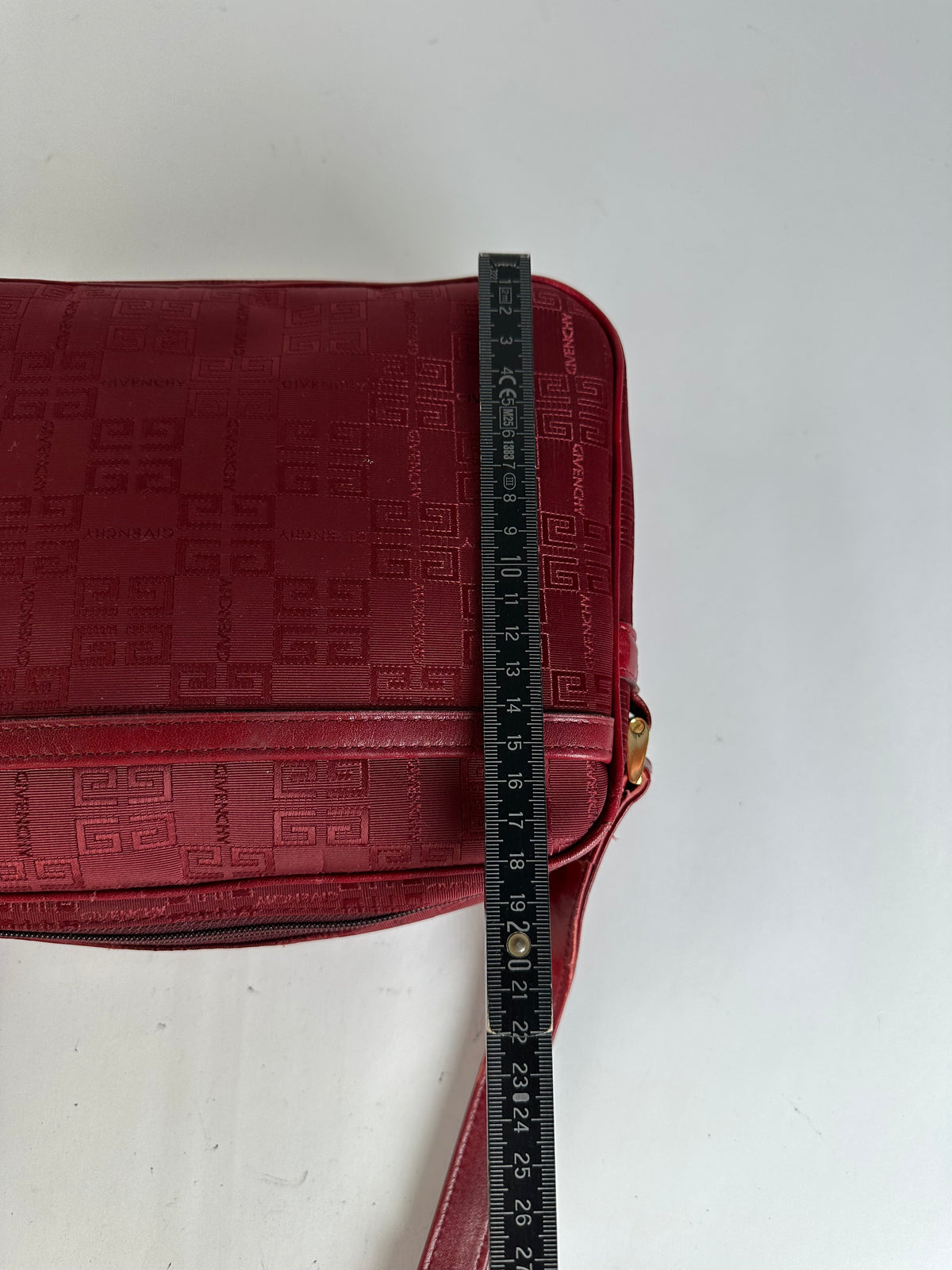 Vintage Givenchy 4G Logo Flap Crossbody Bag Late 1990s Red