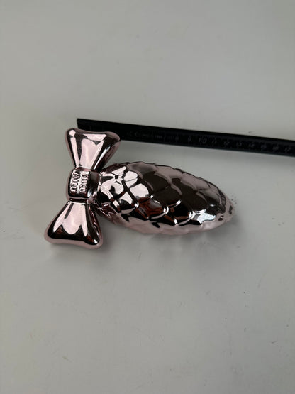 Miu Miu Pink Metal Bow-Shaped Decorative Object