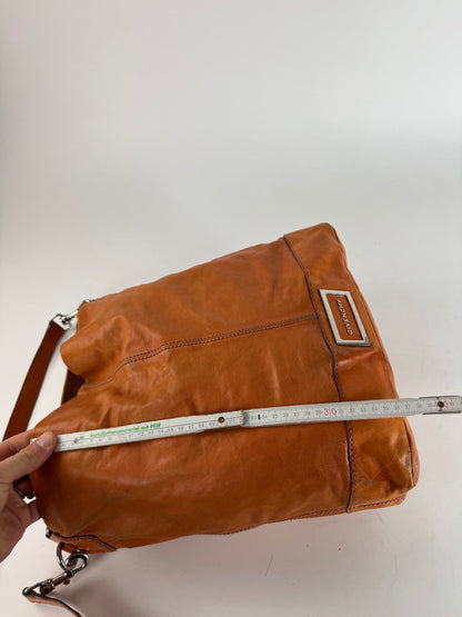 Vintage Givenchy 2Way Leather Handbag Orange