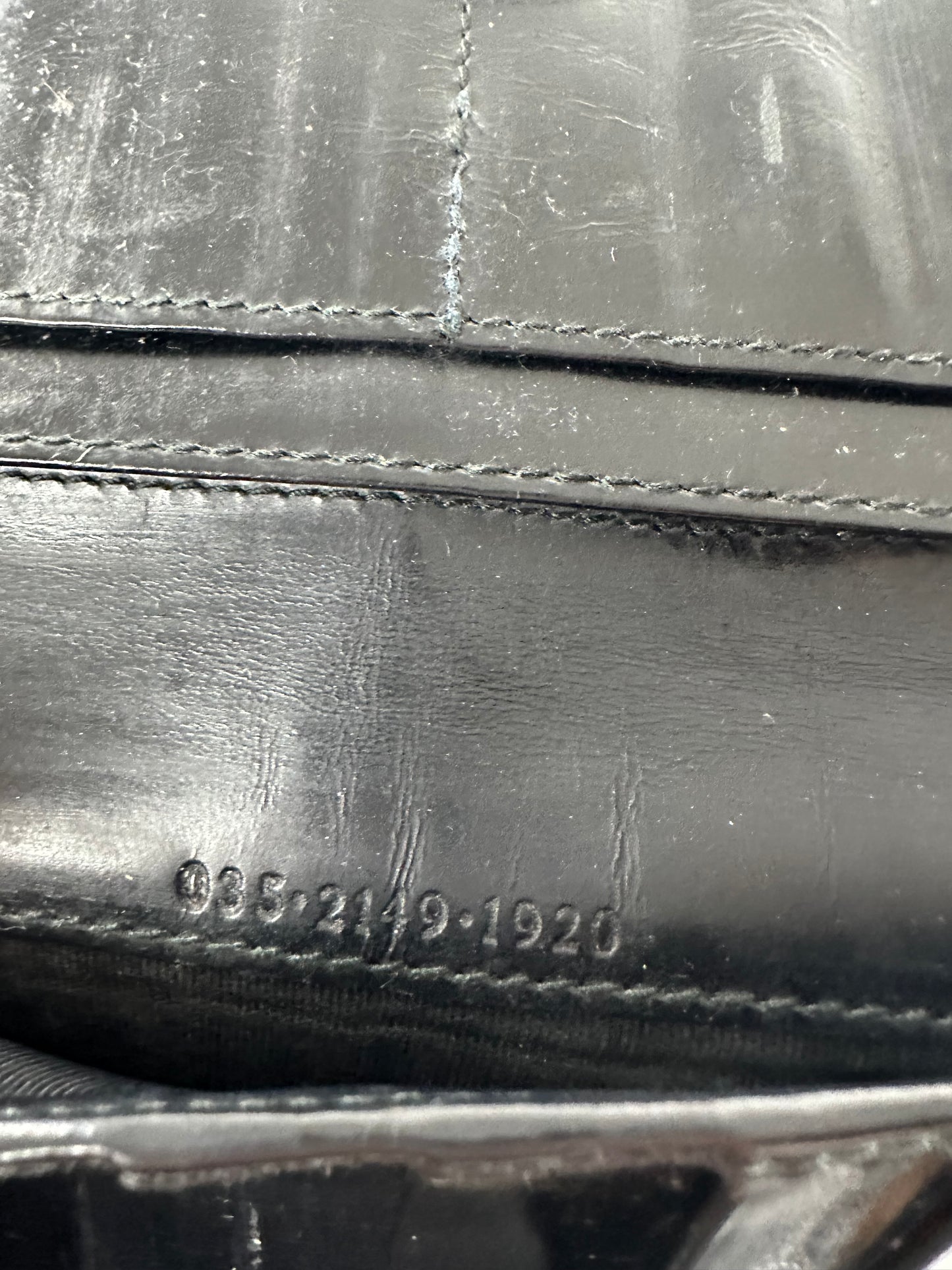 Vintage Gucci GG Long Patent Leather Wallet Black