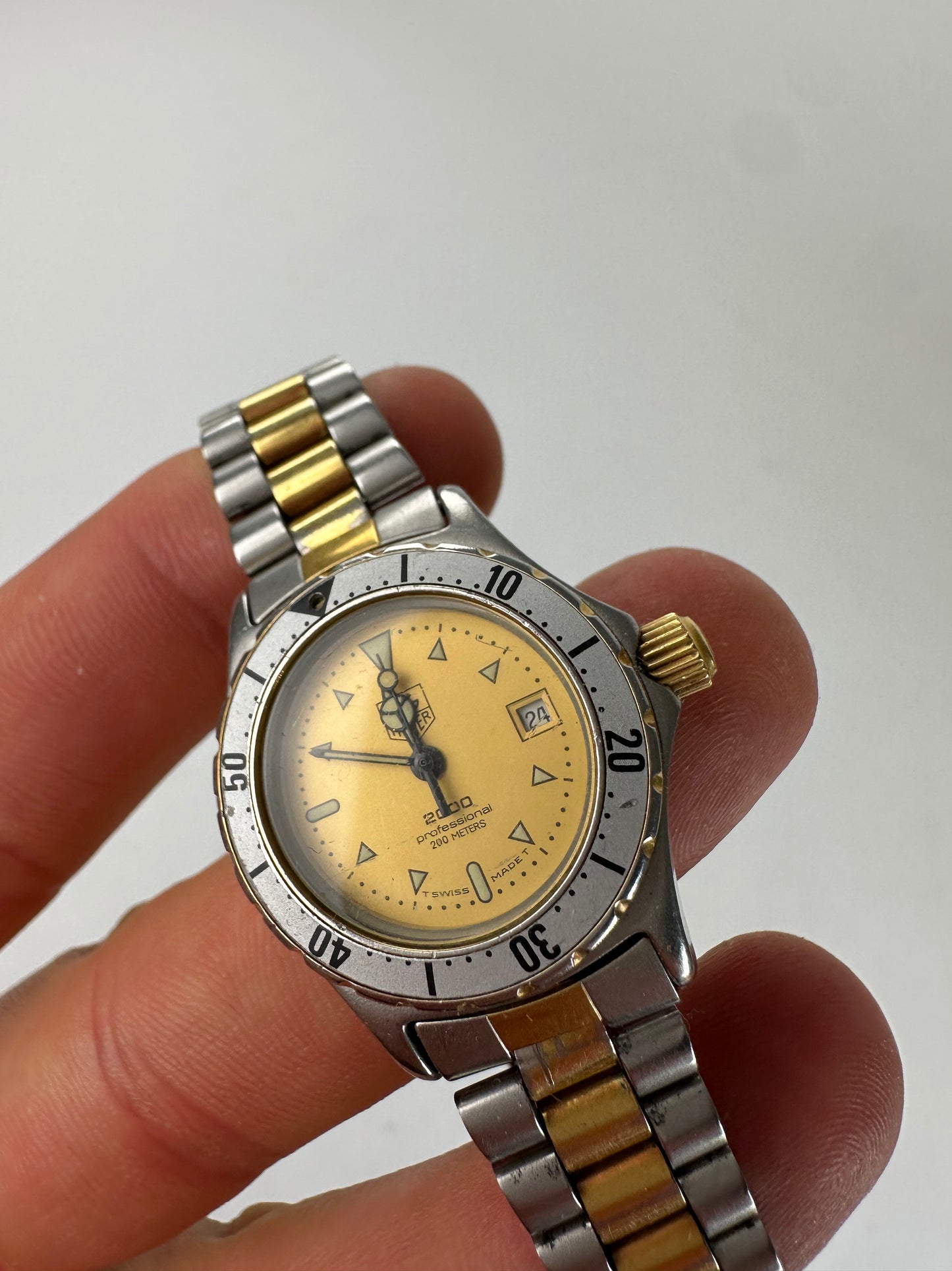 Vintage Tag Heuer Stainless Watch Silver